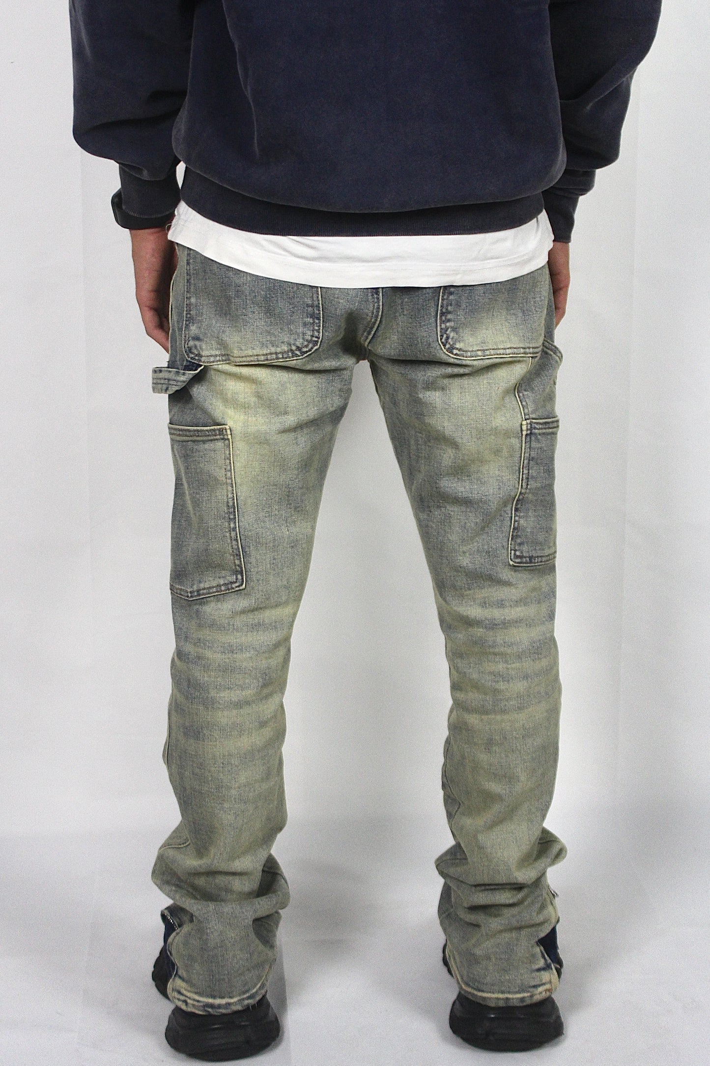 Bleach Zip Denim