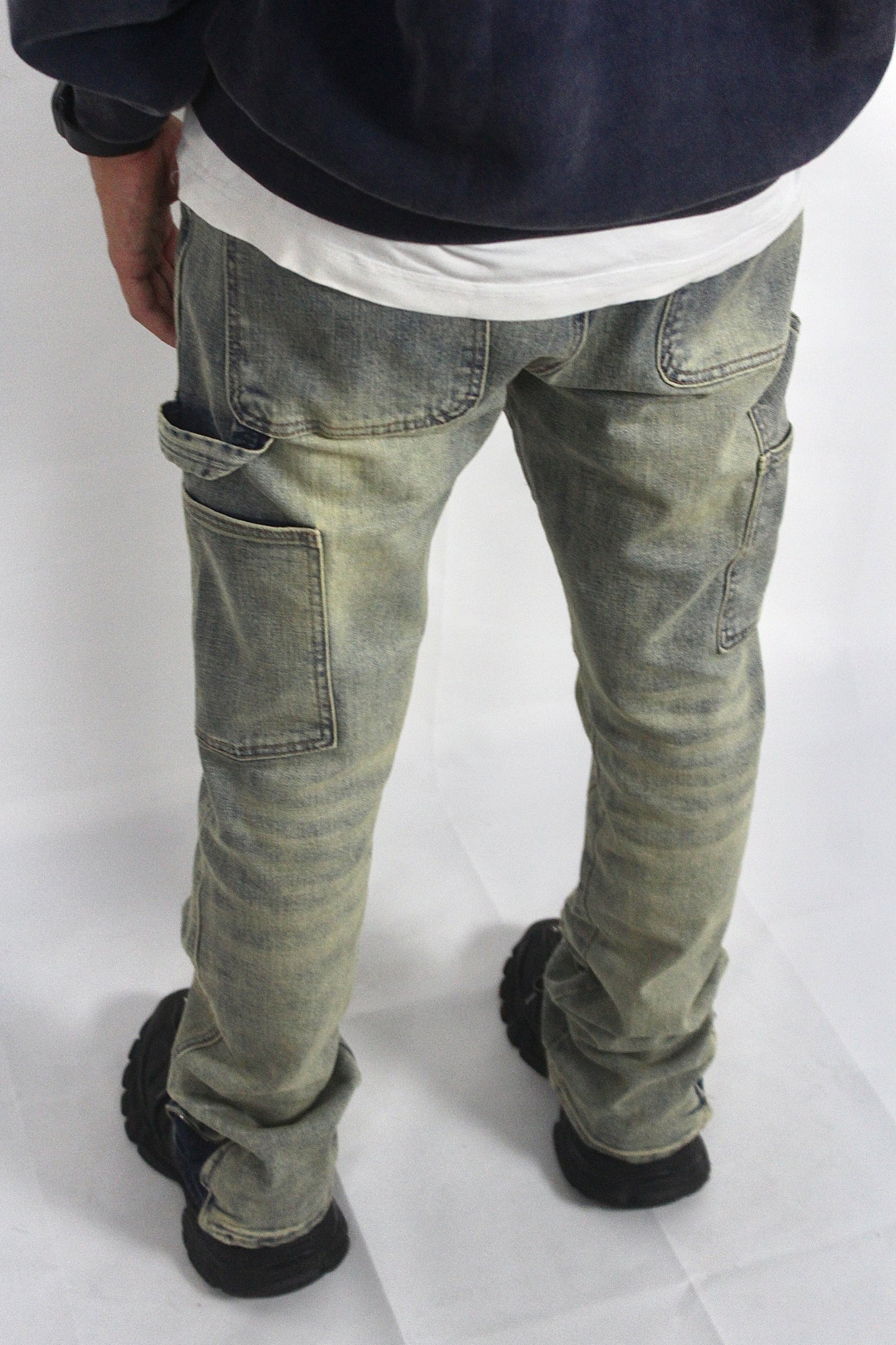 Bleach Zip Denim
